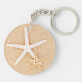 2匹のヒトデのアクリルKeychain キーホルダー (裏面)