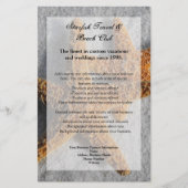 2匹のヒトデを砂の中に，ビーチフライヤーまたはプログラム チラシ (正面)