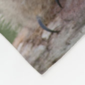 2匹のベビーのアメリカワシミミズク フリースブランケット (角)