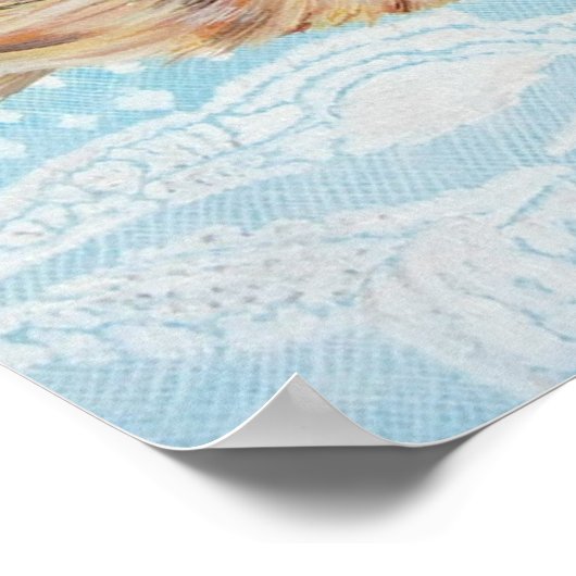 2匹のペキン犬 ポスター (角)