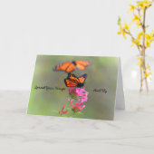 2匹のマダラチョウ カード (黄色い花)