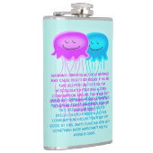 2匹のマンガ・クラゲ フラスク (右)