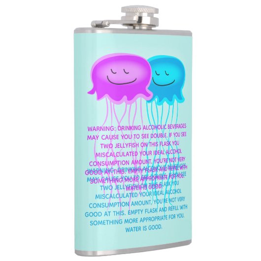 2匹のマンガ・クラゲ フラスク (右)