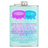 2匹のマンガ・クラゲ フラスク (正面)