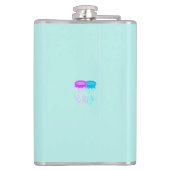 2匹のマンガ・クラゲ フラスク (裏面)