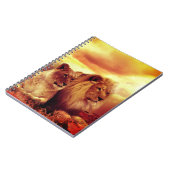 2匹のライオン ノートブック (左側)