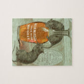 2匹のラットが付いている隠者の住処のサワーマッシュウィスキーの広告 ジグソーパズル (横)