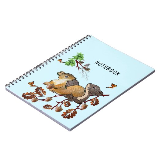 2匹のリス ノート : (左側)