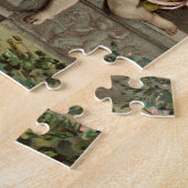 2匹のレトロのキューピッドの着席 ジグソーパズル (側面)