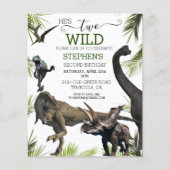 2匹のワイルド恐竜ティラノサウルスラプトル誕生日 (正面)