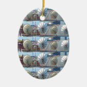 2匹の側面によって印刷されるオーナメントのボストンパラボラアンテナ セラミックオーナメント (正面)