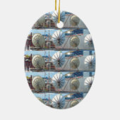 2匹の側面によって印刷されるオーナメントのボストンパラボラアンテナ セラミックオーナメント (裏面)