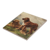 2匹の夜警の犬 タイル (側面)