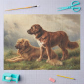 2匹の夜警の犬 薄葉紙 (クラフト)