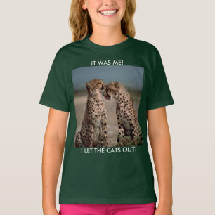 2匹の大きな猫 Tシャツ
