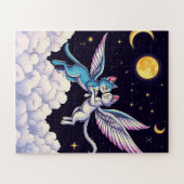 2匹の天使のような猫の子供たち ジグソーパズル (横)