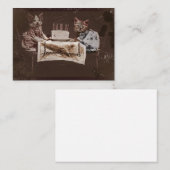 2匹の子猫お誕生日ケーキ 紹介カード (正面/裏面)