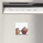 2匹の子猫が椀に乗って寝る マグネット (インサイチュ (食洗機))