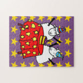 2匹の小さなヒツジがパーティー ジグソーパズル (横)