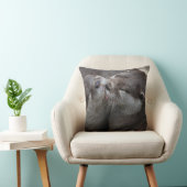 2匹の愛らしいカワウソ クッション (椅子)