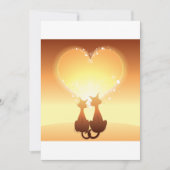 2匹の愛猫招待状 招待状 (正面)