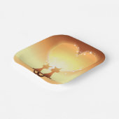 2匹の愛猫紙プレート ペーパープレート (傾斜あり)