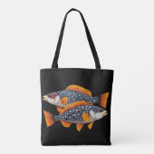 2匹の斑点のある魚 トートバッグ (裏面)
