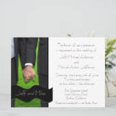 2匹の新郎のカスタムで陽気な結婚式招待状 招待状 (スタンド正面)