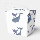 2匹の熱帯性イルカがお互いに飛び跳ねる フェイバーボックス (裏面サイド)