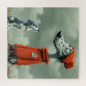 2匹の犬 ジグソーパズル (横)