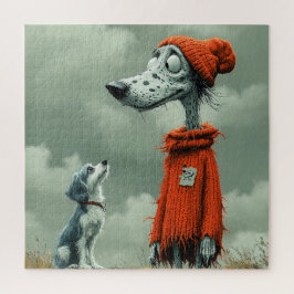 2匹の犬 ジグソーパズル