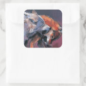 2匹の狼 スクエアシール (バッグ)