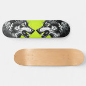 2匹の狼 スケートボード (横)