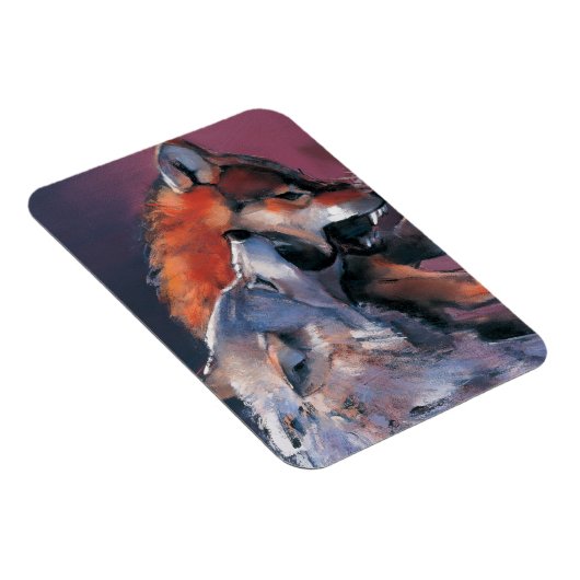 2匹の狼 マグネット (右側)