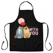 2匹の猫がハートの形とロマンチックに抱き合う