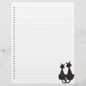 2匹の猫がレターヘッドを並べた (正面)