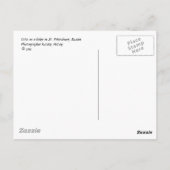 2匹の猫がロシア・サンクトペテルブルクの橋の上にいます ポストカード (裏面)