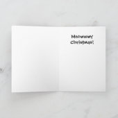 2匹の猫のクリスマスカード シーズンカード (内部)