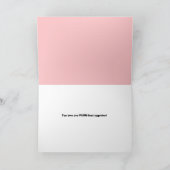 2匹の猫のユーモアハッピーバレンタインデー シーズンカード (内部)