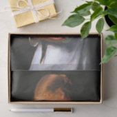 2匹の猫を抱く少女  薄葉紙 (ギフト)