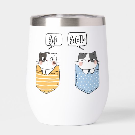 2匹の猫 (背面)