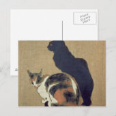 2匹の猫1894年 ポストカード (正面/裏面)