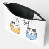 2匹の猫 アクセサリーポーチ (見開き)