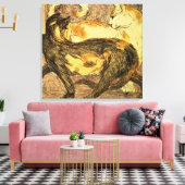 2匹の猫 キャンバスプリント (インサイチュ (リビング))