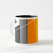 2匹の猫 ツートーンマグカップ (正面左)