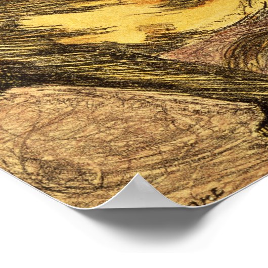 2匹の猫 ポスター (角)