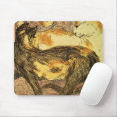 2匹の猫 マウスパッド (マウス)