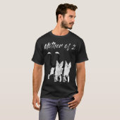 2匹の猫+子猫のママ ネコ好きママさん Tシャツ (正面フル)
