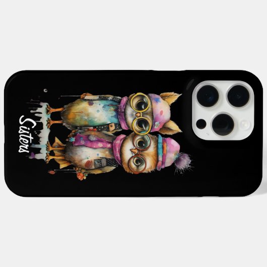 2匹の猫 Case-Mate iPhoneケース (裏面 (横))