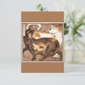 2匹の猫(Franz Marc) カード (スタンド正面)